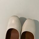 COS  Cream Leather Round Toe Wooden Heel Pumps Photo 16