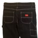 Dickies  Women's Carpenter Jeans (J1080FB) Black Contrast Stitch Size 7/28 Photo 6