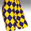 Bermuda Loudmouth LSU Tigers Argyle Women’s  Golf Shorts Sz 10 Purple Yellow Gold Photo 0