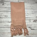 Pilcro  Anthropologie knit fringe scarf pockets blush pink Photo 3