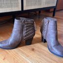 American Eagle Rope Detailed Brown Heeled Booties Photo 4