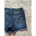 Dear John  Womens Sydney Distressed Fray Hem Short Blue Denim Size 27 NWT Photo 5