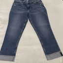 Riders By Lee Lee Riders Women’s 16M Cropped Jeans Cuffed Distressed Jeans Photo 0