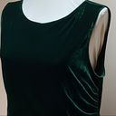 Soprano  Hunter Green Sleeveless Velvet Dress Photo 2