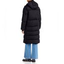 AQUA  Puffer Trench Coat, Hooded Quilted Jacket in Black, Size M New w/Tag $298 Photo 1