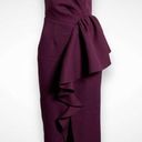 Elliatt  Reception Cascade Ruffle Strapless Cocktail Dress Size Medium 6 Purple Photo 10