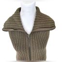 American Eagle  Y2K Cable Knit Sweater Vest Sz M Chunky Wool Boho Hippie Granola‍ Photo 6