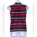 Tommy Hilfiger  Red White & Blue Striped Patriotic Sleeveless Blouse Size Medium Photo 5