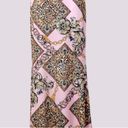 Madrag Scarf Pattern Versace Style Baroque Print Slip Maxi Dress Pink Women’s M Size M Photo 3