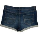 New York & Co. NY&Co Soho SIZE 10 Medium Wash Distressed Rolled Cuff Jean Denim Shorts Photo 1