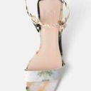 ZARA  TIE-DYE WOVEN STRAP HEELED SANDALS Tie Around Ankle Strap Size 6/36 NEW. Photo 4