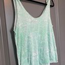 Ecote Ecoté blue & white tank top size small.  Photo 10