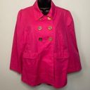 Juicy Couture  Pink Fuchsia Trench Coat Size XL Photo 0