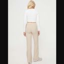 Princess Polly Montana Cream Ribbed Relaxed Fit Wide Leg Knit Pants S/M Photo 3