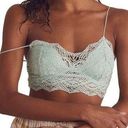 Free People NWT  Mariana Cotton Bralette in Clear Sky‎ Photo 0