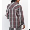 Empyre Kiva Flannel Shacket lined Jacket Gray Plaid Oversized size xl barn chore Photo 3