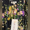 For Love & Lemons  NWT Ross Black Floral Midi Dress XS ($288) Photo 6