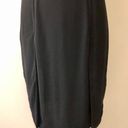 L'Agence L’AGENCE Black Sheath Dress with Keyhole and Double Slits Photo 4