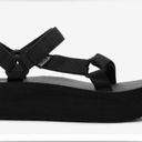 Teva  Flatform Universal Sandal Black Velcro Strap Platform sandal Vegan size 8 Photo 2