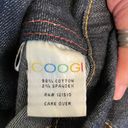 COOGI  Embroidered Crop Denim Jacket Size Medium Photo 4