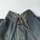 Gap Vintage  Womens Denim Jean Jacket Dark Dirty Wash Fall 2002 Preppy Size S Y2K Photo 2