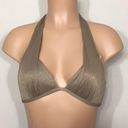 Kenneth Cole  gold lame’ push up bikini top. 32 B/C. NWT Photo 0