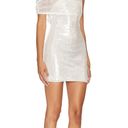 Revolve Asymmetrical Silver Dress Photo 1