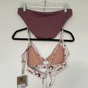 Patagonia  Bikini Focal Point Top (L) Sunamee Bottoms (M) in Mauve Photo 2