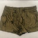 BCBGMAXAZRIA Gold & Black Dressy Sabina Shorts Women’s Size 4 Pockets Dry Clean Photo 0