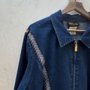 Bob Mackie  Jean Jacket Embroidered Western Vintage Style | Women's Zip Up | 3x Photo 5