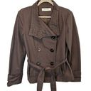 ZARA  Basic Double Breasted Brown Trench Coat - size Large Photo 0