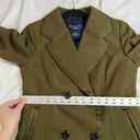 American Eagle  Green Wool Blend Anchor Buttons Thick Blazer Jacket Photo 5