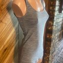 Lululemon Gray And White Striped Tank Top Photo 2