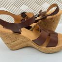 Kork-Ease  Women's Brie Leather Cork Open Toe Sandals Brown Size 7 Photo 3