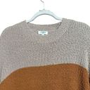 Umgee  Sweater Womens Large Multicolor Stripe Chunky Boucle Pullover Sweatershirt Photo 1