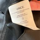 Vince  Black Lambskin Leather Flare Mini Skirt | Size 2 Photo 10