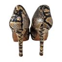 Kate Spade  Snake Print Leather Peeptoe Heels Size 6 Photo 5