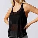 Koral Sheer Tank Top In Black Photo 0