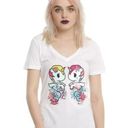 Tokidoki  Mirrored Mermicorno White Graphic T-Shirt Size XL EUC #0045 Photo 0