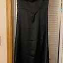 ZARA Black Satin Slip Dress Photo 13