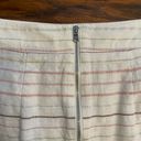 The Loft Women’s Pink and White Striped Stripes Skirt Size 4 Photo 2