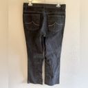 DKNY  Antiqued Black Boot Cut Mid Rise Cotton Jeans Pockets Size 10 Photo 1