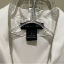 Ann Taylor  Collared Button Down Long Sleeve Top White Size 4 Business Casual Photo 5