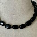Onyx black  beaded necklace Photo 1
