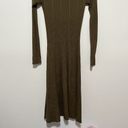 Boden Tessa Knitted Sweater Cable Ribbed Fit and Flare Dress in Dark Moss Green Size 2 Photo 8