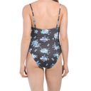 We Wore What NEW  Floral Underwire One-Piece Swimsuit black golden hour retro XL Photo 9