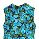 Talbots  Blue Green Floral Button Down Fit & Flare Pleated Midi Dress Size 12 Photo 10