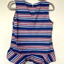 Tommy Hilfiger  Peplum Top SMALL red Blue nautical Striped Sleeveless Photo 0