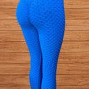 Scrunched up butt lifting leggings TikTok yoga pants Blue Photo 0