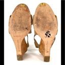 Manolo Blahnik  Terwe Elastic Cork Wedge Criss Cross Open Toe Sandals EU 40.5 Photo 5